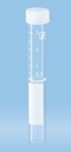 Venous Blood Collection Tube Plain 3.5 mL Screw Cap Polypropylene Tube (1000/CS) 