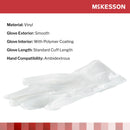McKesson Confiderm Vinyl Exam Glove, Extra Large, Clear (Box of 50)