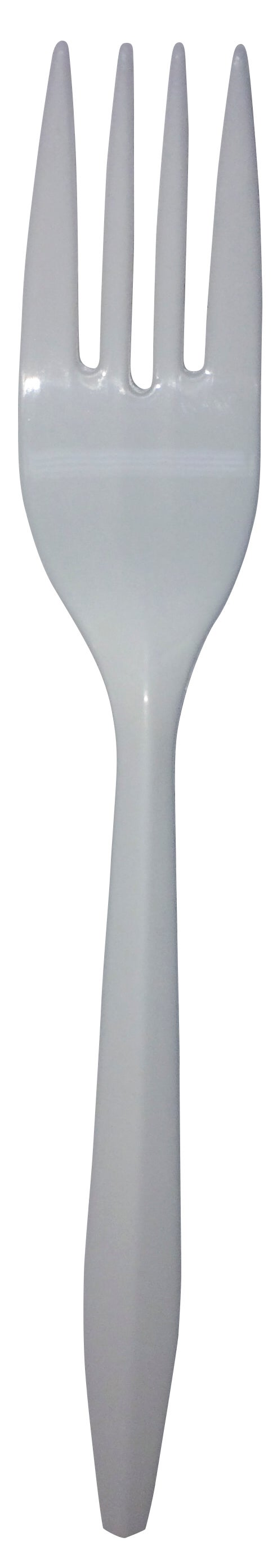 Fork Empress Medium Weight White Plastic (Case of 1000)
