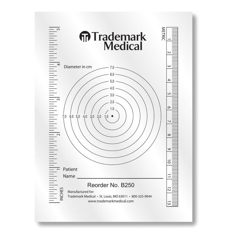 Trademark Medical Wound Measuring Guide (Box of 250)
