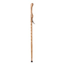 Brazos Twisted Oak Hitchhiker Handcrafted Walking Stick, 58-Inch, Tan