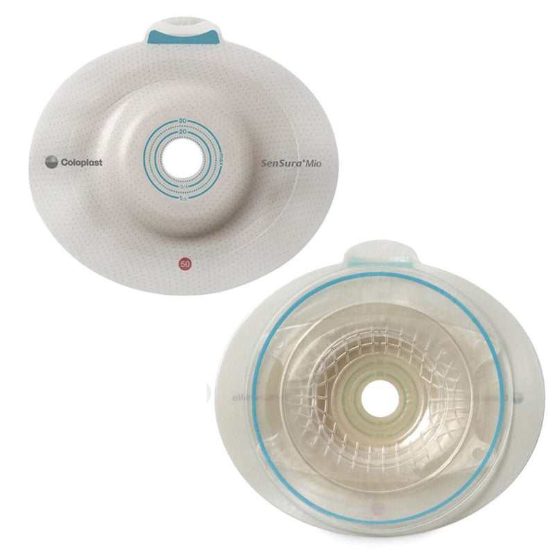 SenSura Mio Click Convex Light Ostomy Barrier, Trim to fit 15 – 53 mm, Yellow (Box of 5)