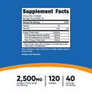 Dietary Supplement nutricost Omega-3 2,500 mg Strength Softgel 120 Per Bottle (Case of 1440)
