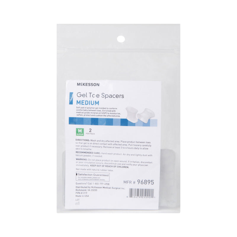McKesson Gel Toe Spacers, Medium (Pack of 2)