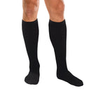Alimed Compression Socks Core-Spun by Therafirm Knee High Large Black Closed Toe