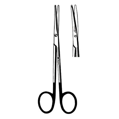 Sklarhone Metzenbaum-Lahey Dissecting Scissors - 4-1/2", Curved, Blunt/Blunt, 1 Razor Edge, 1 Standard Edge - 15-3304