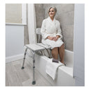 Drive DeVilbiss Healthcare Splash Defense Knocked Down Bath Transfer Bench, 17½ – 22½ Seat Height 
