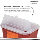 McKesson Prevent Multi-purpose Sharps Container, 1 Gallon, 10 x 5 x 7 Inch (Case of 24)