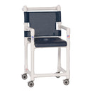 IPU Deluxe Shower Chair Commode, Navy (Each)