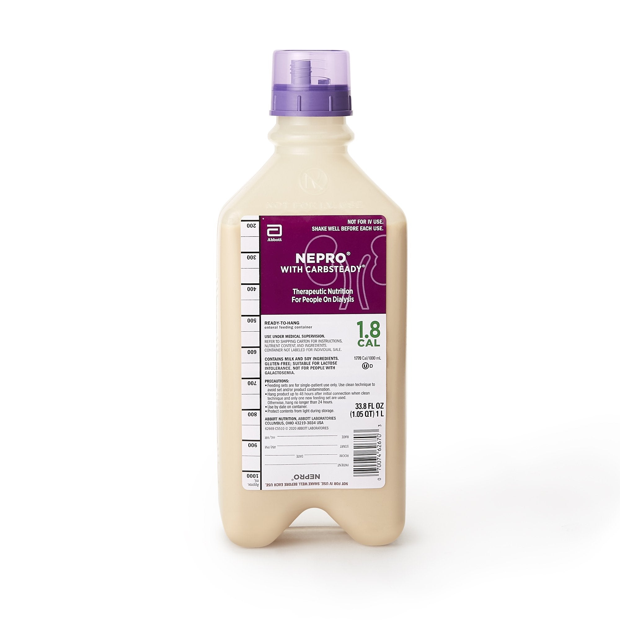 Abbott Nutrition Nepro with Carbsteady Vanilla Tube Feeding Formula, 33.8-ounce Carton (8/CS) 