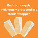 Tru-Colour Skin Tone Shade Fabric Bandage Adhesive Strips – Beige, 1 x 3 Inch (Case of 12) 