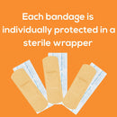 Tru-Colour Skin Tone Shade Fabric Bandage Adhesive Strips – Beige, 1 x 3 Inch (12/CS)