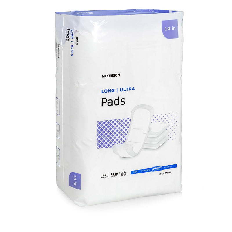 McKesson Ultra Heavy Absorbency Bladder Control Pad, 14 Inch Length (Case of 168)