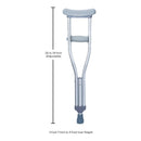 McKesson Brand McKesson Underarm Crutches for Children 3'7" to 4' (10/CS) 