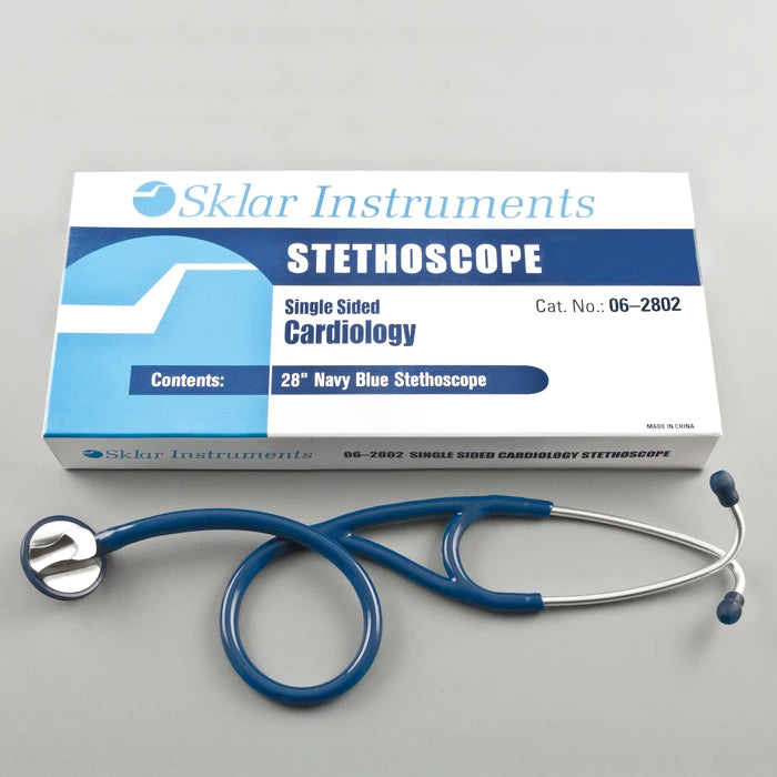 Cardiology Stethoscope - Single Sided, Green, 28" - 06-2803 