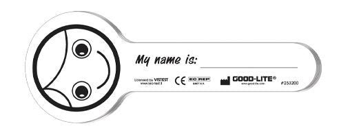 Heidi Eye Occluder Heidi Smiling Face Style Disposable White Card Stock (Pack of 50)