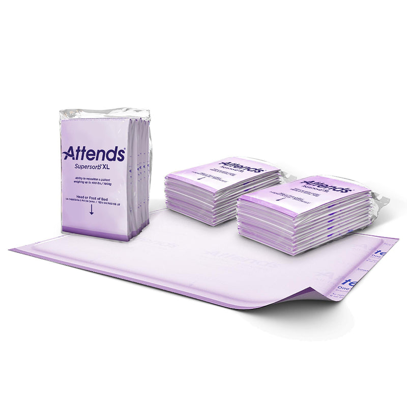 Attends Supersorb Bariatric XL Premium Underpad, 36 x 51 Inch (Case of 30)
