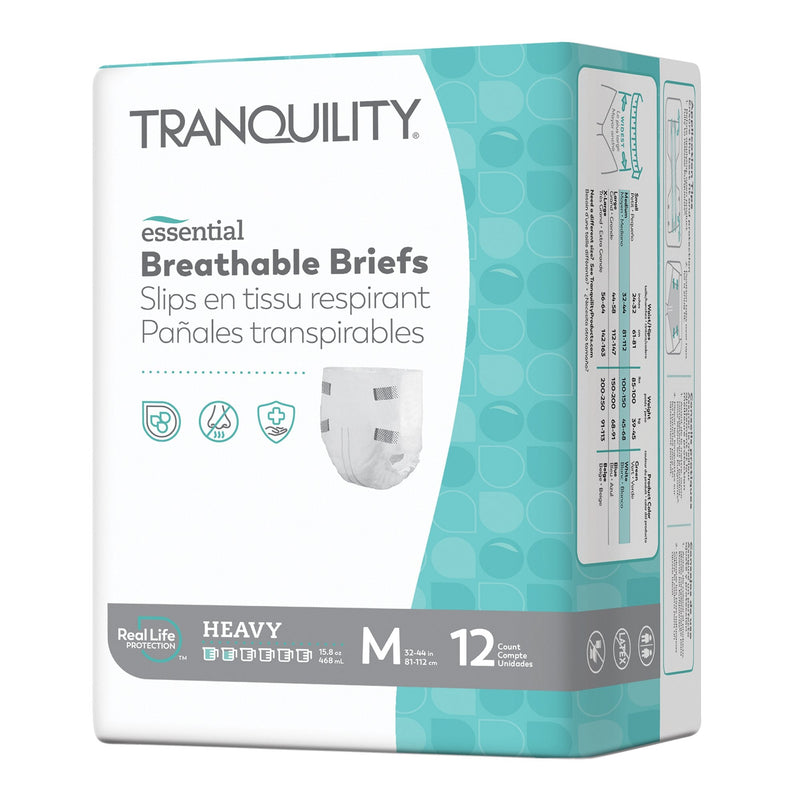 Principle Business Enterprises Tranquility Essential Heavy Incontinence Brief, Medium (96/CS) 