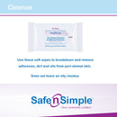 Safe n Simple Adhesive Remover Wipes (Case of 600)