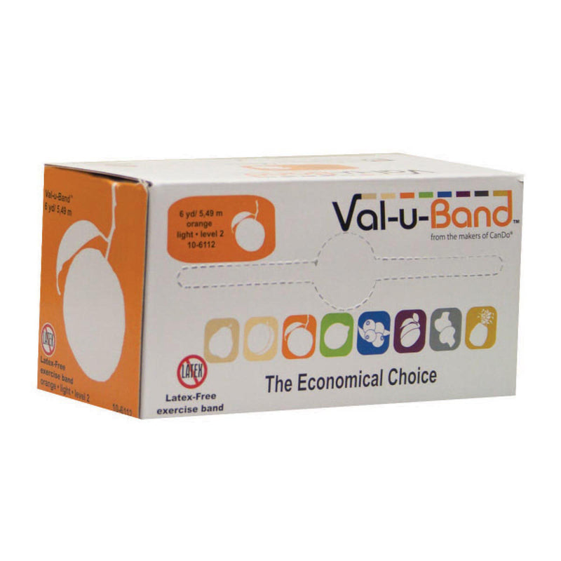 Val-u-Band Exercise Resistance Band, Orange, 5 Inch x 6 Yard, Light Resistance (Each)