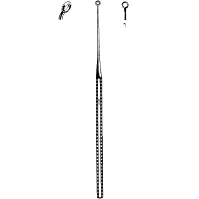 Sklar Buck Ear Curette - Angled, Blunt,
