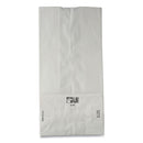 White Paper Bag, 4.17 x 6.13 x 12.44 Inch