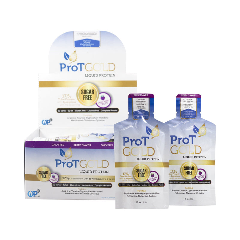 OP2 Labs Inc ProT Gold Berry Liquid Protein (144/CS) 