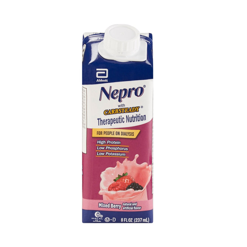 Abbott Nutrition Nepro with Carbsteady Mixed Berry Therapeutic Nutrition for those on Dialysis (24/CS) 