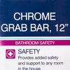 drive Chrome Knurled Grab Bar, 12 Inch (Box of 3)
