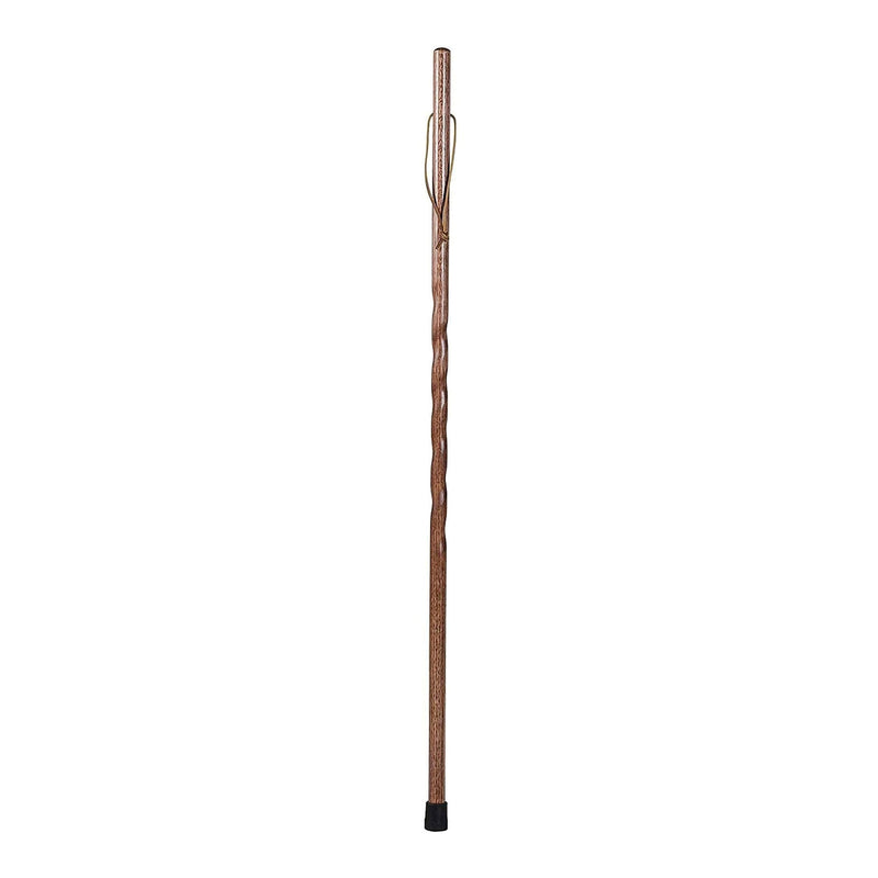 Brazos Twisted Oak Backpacker Handcrafted Walking Stick, 58-Inch Height (Each)