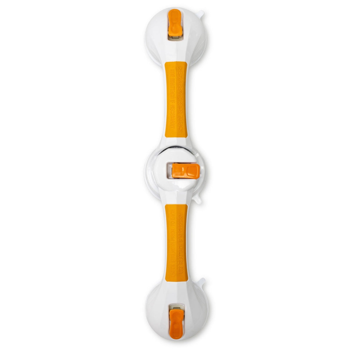 McKesson Rotating Suction-Cup Grab Bar, White/Yellow Plastic (Case of 3)