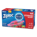 Reclosable Bag Ziploc 7 X 7-7/16 Inch Plastic Clear / White Block Zipper Closure (Box of 48)