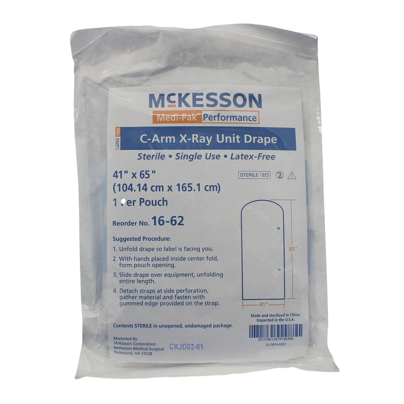 McKesson Brand McKesson C-Arm X-Ray Unit Drape, 41 x 65 Inch (10/BX) 