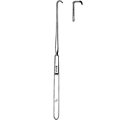 Sklar Emmett Fistula Hook - 9", Double-Angled (Style