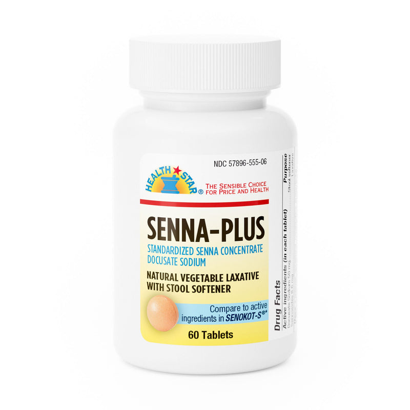 Health*Star Docusate Sodium / Sennosides Stool Softener (Case of 720)