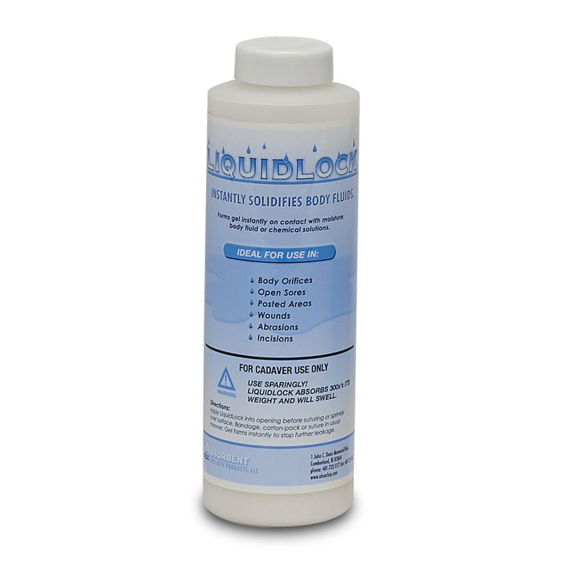 Cadaver Absorbent Powder Liquid Lock Bottle 12 oz. (Case of 12)