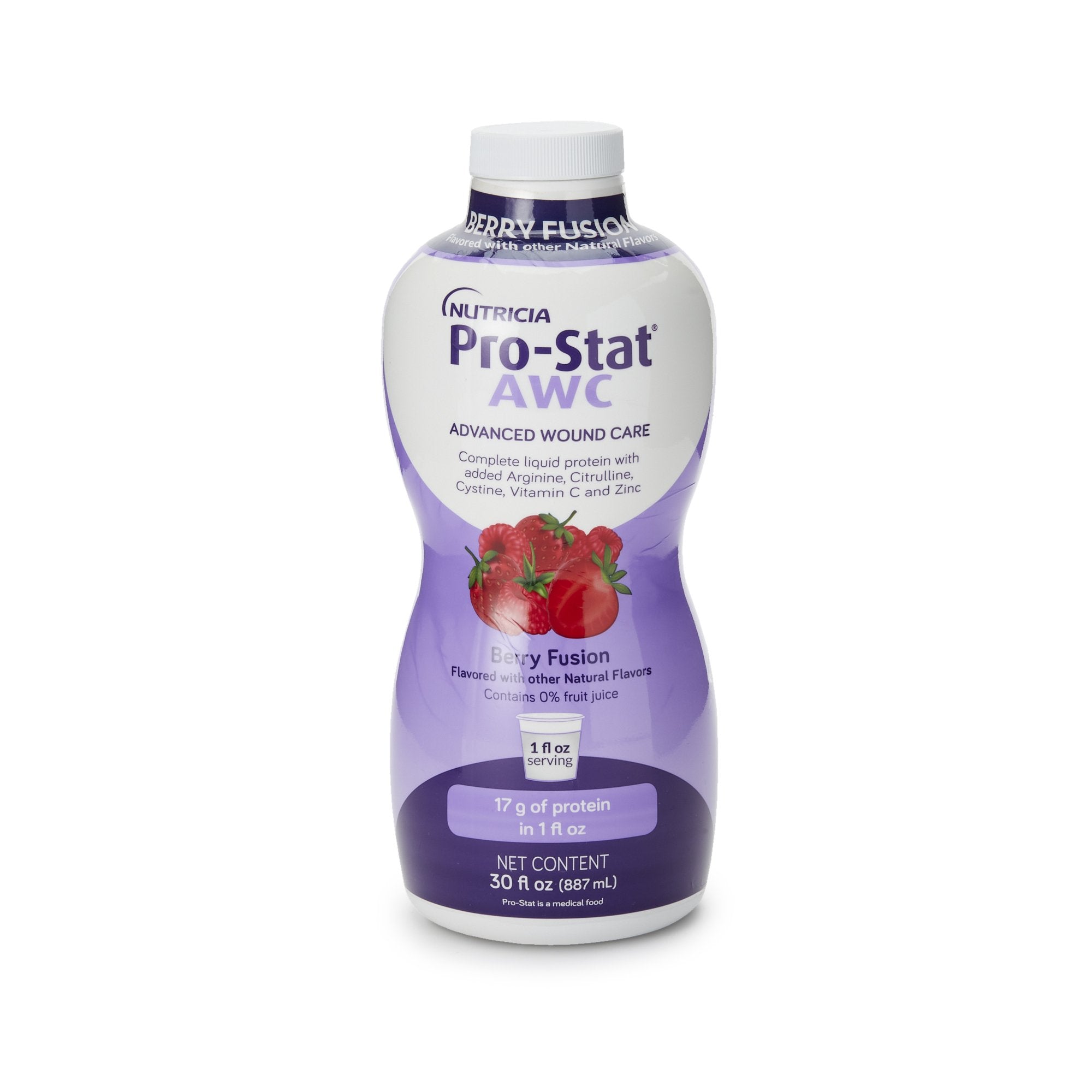 Nutricia North America Pro-Stat AWC Berry Fusion Complete Liquid Protein for Wound Healing, 30-oz. (4/CS) 