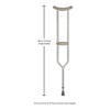 McKesson Underarm Crutches, 5'2" – 5'10" (Pair)