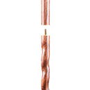 Brazos Twisted Oak Traveler's Handcrafted Walking Stick, 55-Inch, Brown (Each)