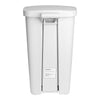McKesson Waste Can with Step-On Pedal, White, 15.16 x 14.76 x 26.57 Inch (Case)