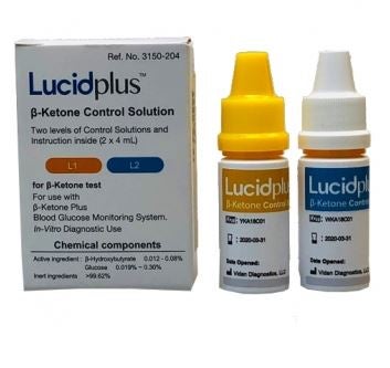 Blood Glucose Control Solution Lucidplus 2 X 4 mL Level 1 & 2 (Box of 2)