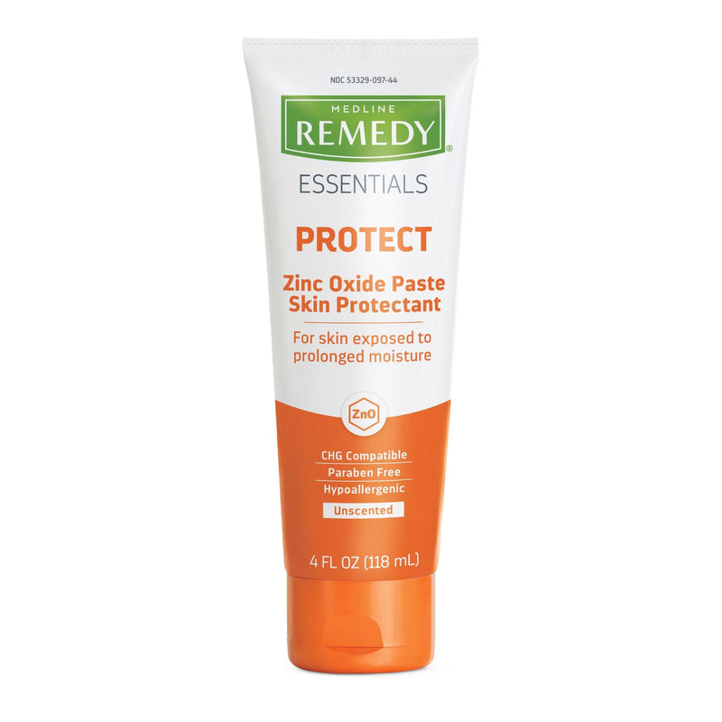 Skin Protectant Medline Remedy Essentials Protect 4 oz. Tube Unscented Paste CHG Compatible (Case of 12)