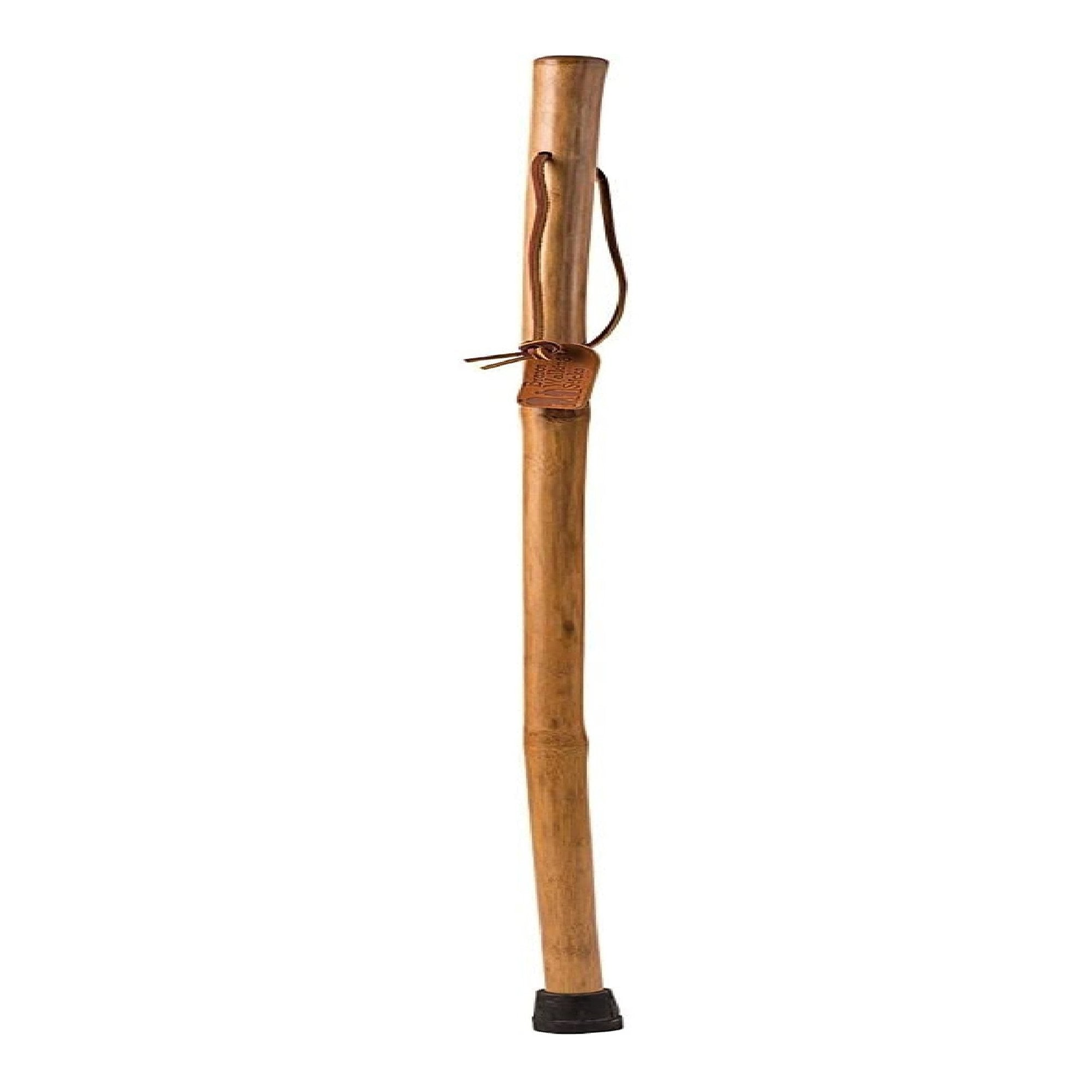 Mabis Healthcare Brazos Iron Bamboo Rustic Walking Stick, 58 Inch Height, Red 