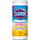 Clorox Disinfecting Wipes, Lemon Scent, 35 ct. (Case of 12)
