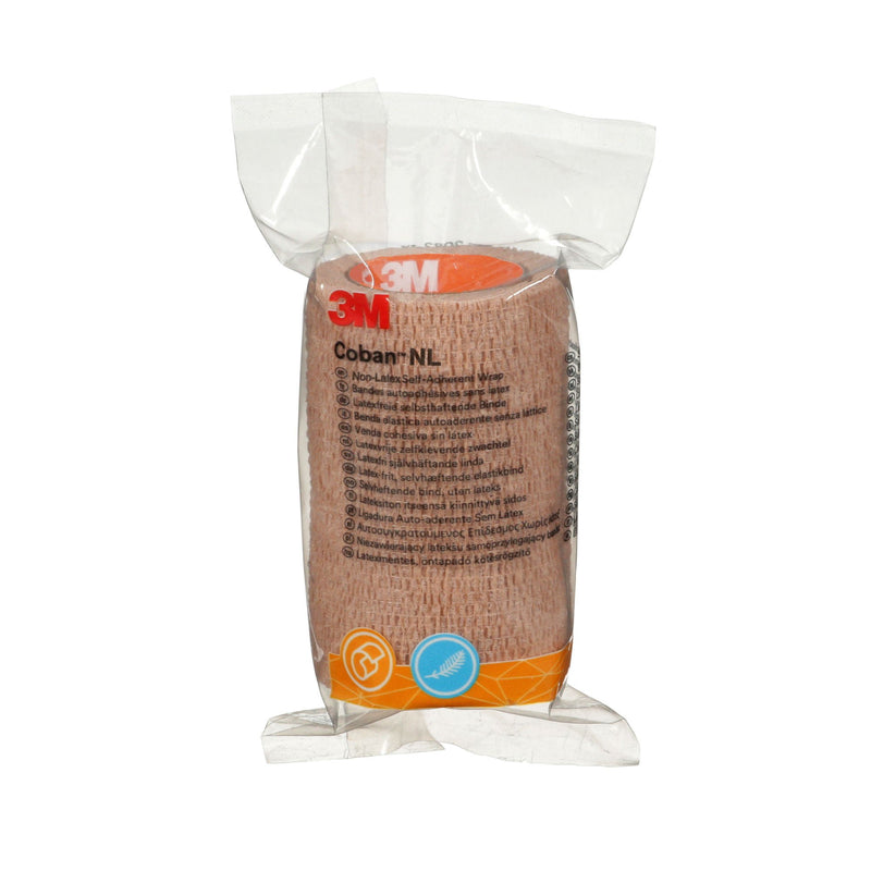 Cohesive Bandage 3M Coban NL 3 Inch X 2 Yard Self-adherent Closure Tan NonSterile Standard Compression (Case of 24)
