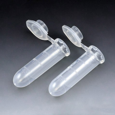 Globe Scientific Microcentrifuge Tube Plain 2 mL Snap Cap Polypropylene Tube (500/CS)