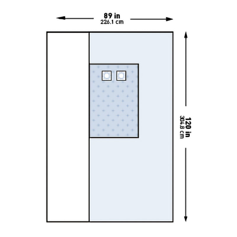 McKesson Sterile Femoral Angiography Drape, 89 x 120 Inch (Case of 14)