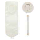 Pouchkins 1-Piece Transparent Colostomy Pouch, for Baseplates up to 35 x 22 mm (Box of 15)