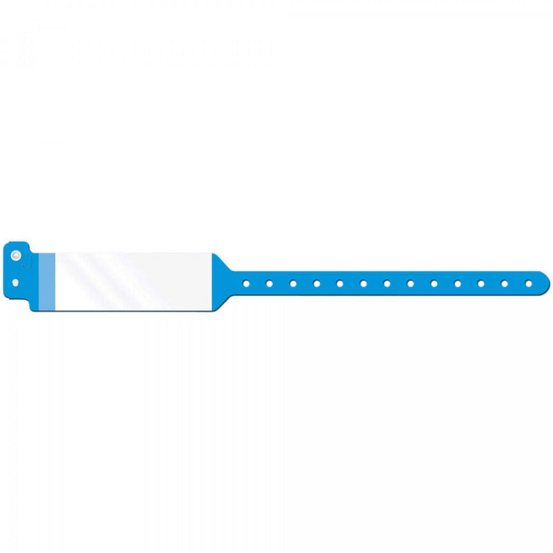 Identification Wristband with Shield Conf-ID-ent Patient ID Band Permanent Snap Without Legend (Case of 500)