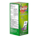 J & J Sales Zyrtec Children's 24 Hour Allergy Syrup, Grape 